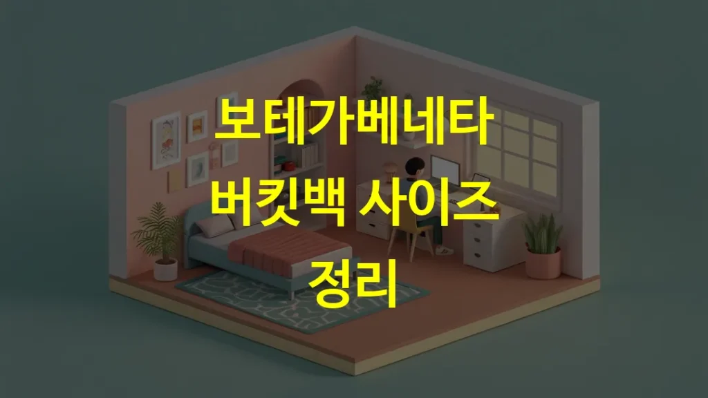 보테가베네타 버킷백 사이즈 정리