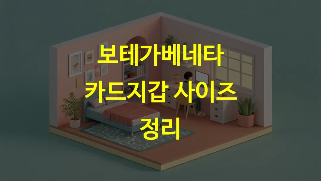 보테가베네타 카드지갑 사이즈 정리