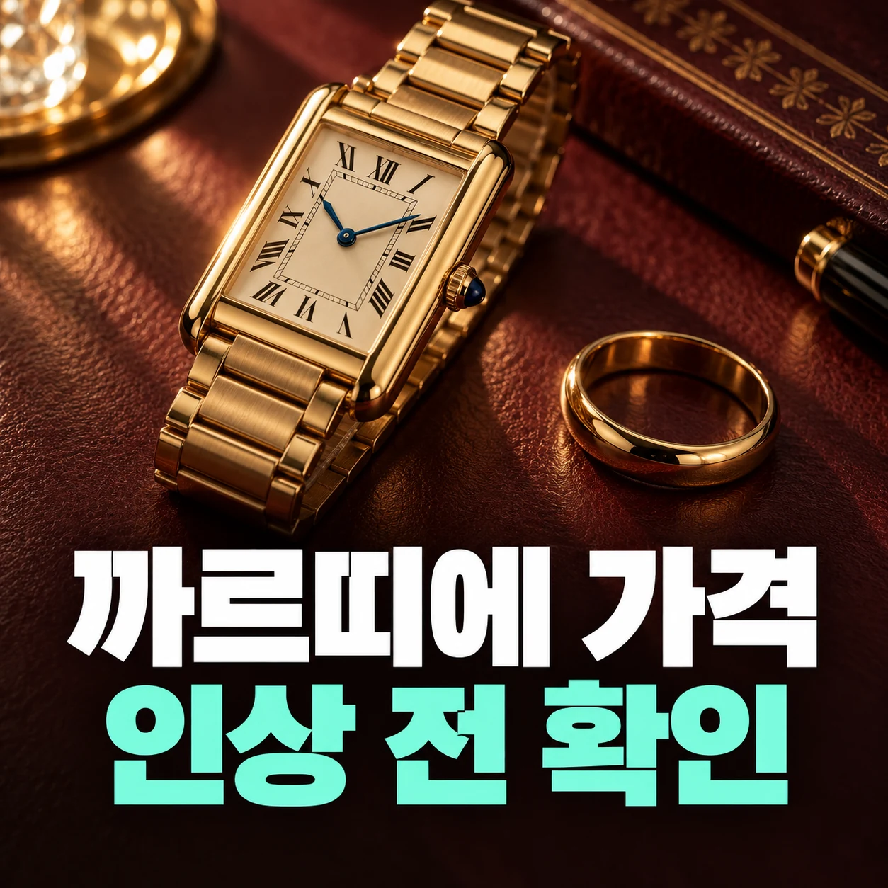 까르띠에 가격인상｜날짜·품목·현재가 확인법 — 주제 설명용 연출 이미지